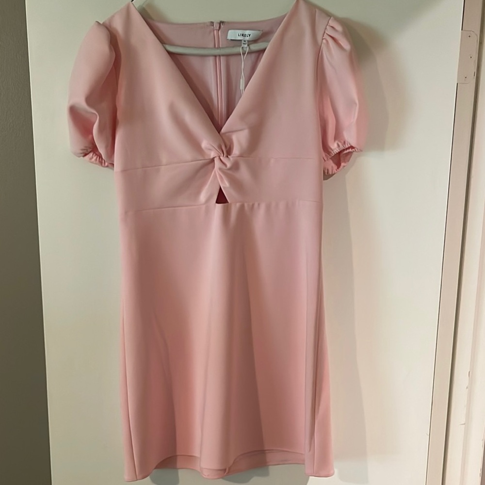 Likely light pink mini dress